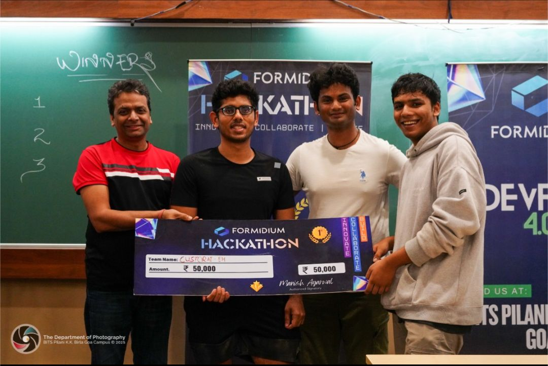 Formidium DevFest 4.0: Empowering the future of innovation and technology - BITS Pilani KK Birla Goa Campus